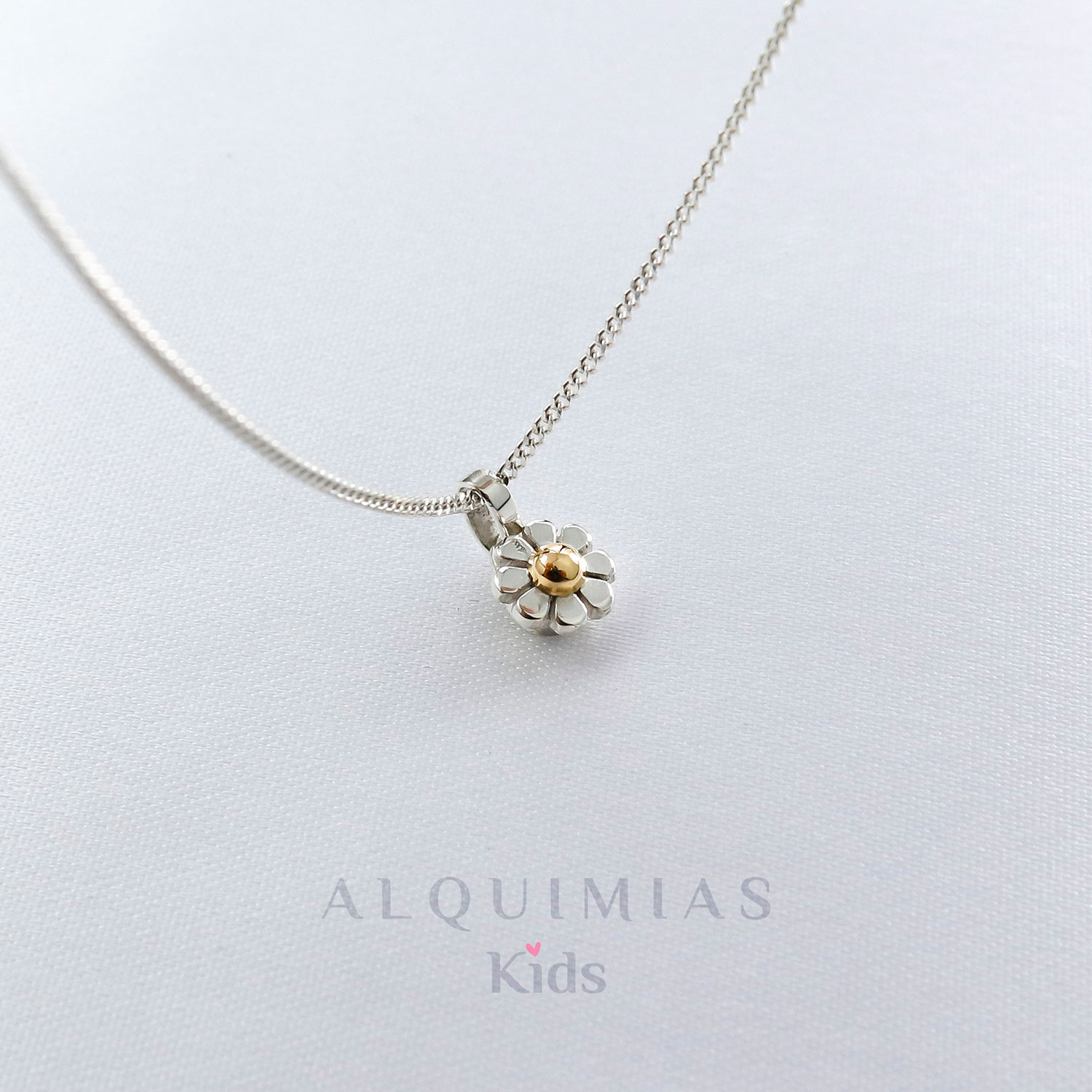 COLLLAR-MARGARITA-KIDS ORO PLATA